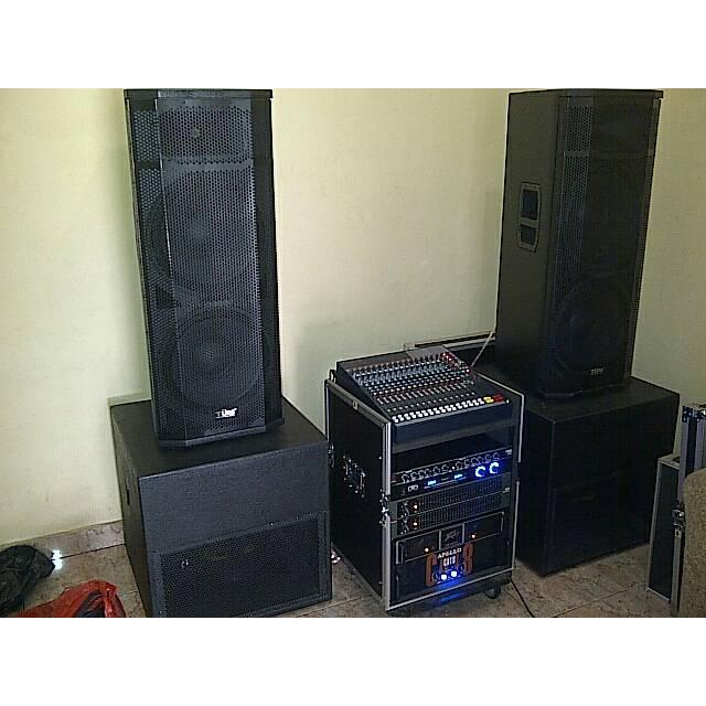 paket sound system 5000 watt, siap pakai, rental indoor/outdoor OK