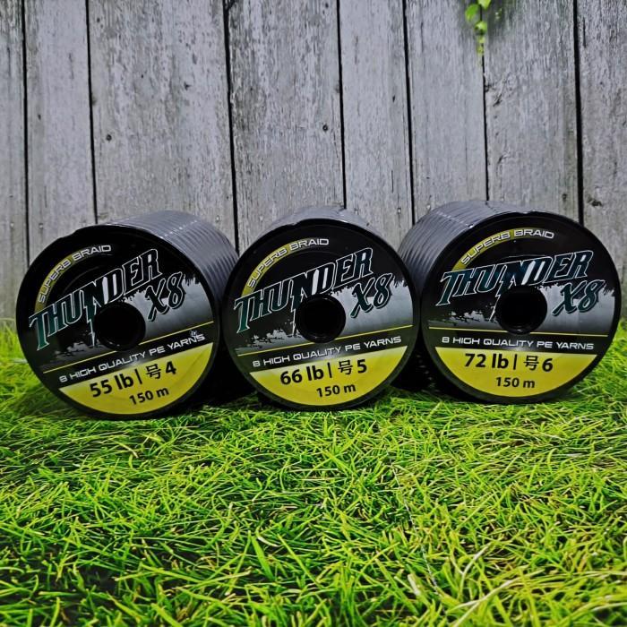 SENAR PE THUNDER X8 SUPER BRAID 150M PILIH UKURAN