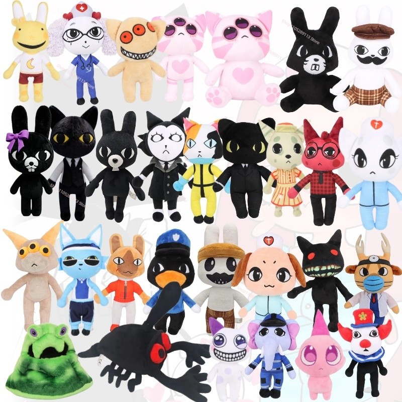 New Horror Game Animal Hospital Plush Doll Cute Ratthew Barney Dr.Harlow Stuffed Doll Periphery