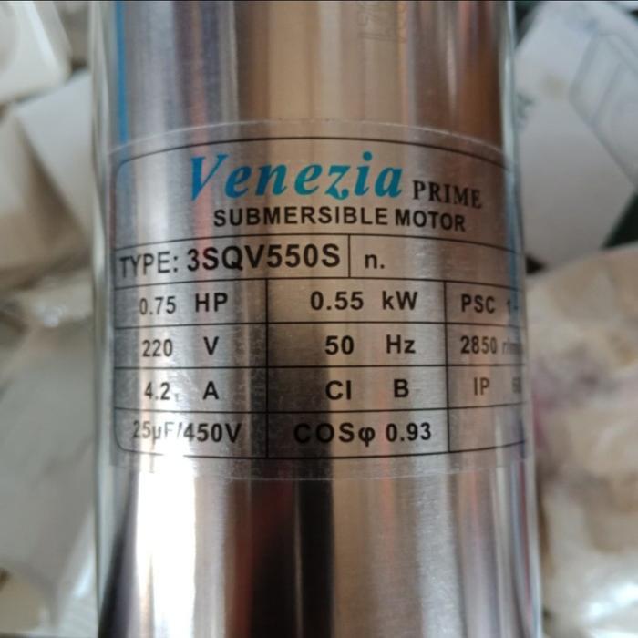 Paket lengkap Submersible 0.75 HP Venezia Casing 3 inchi