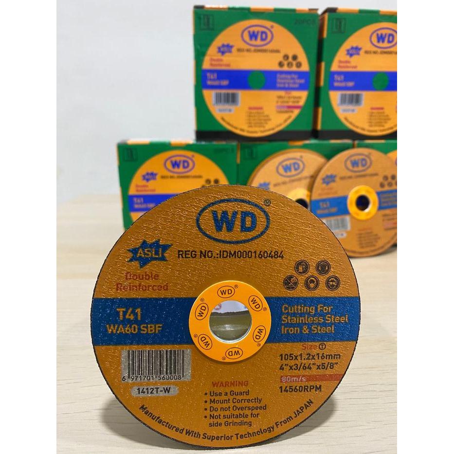 Batu Gurinda WD Batu Gerinda WD Batu Potong WD Batu Gerinda WD 4" WD Cutting Wheel 4" inch - Mata
