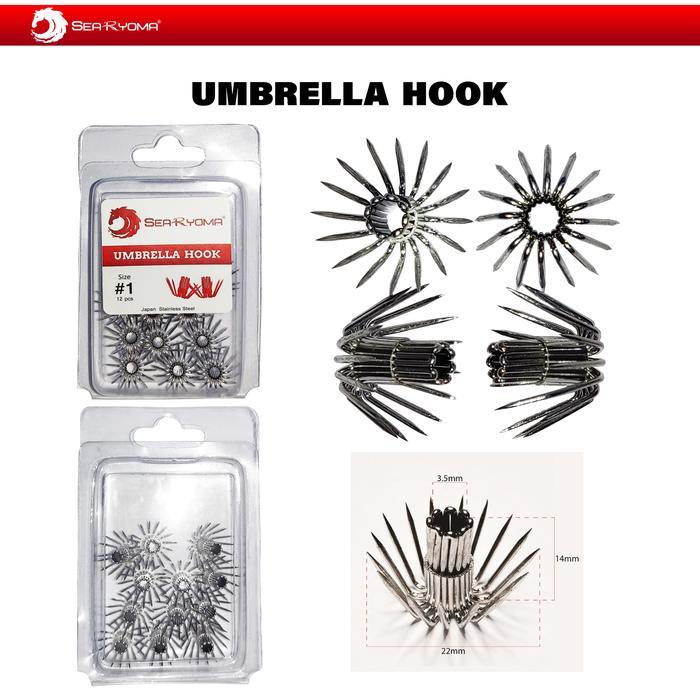 Dawai Pancing - Searyoma Umbrella Hook #1 #4 #517 - Mata Pancing Cumi Garong