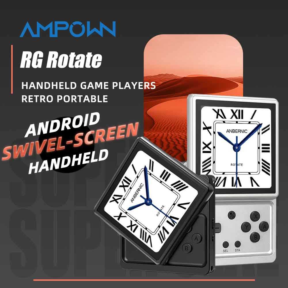 ANBERNIC RG Rotate Android Handheld Game Console 3.5" IPS Retro Gaming Emulator WiFi Bluetooth