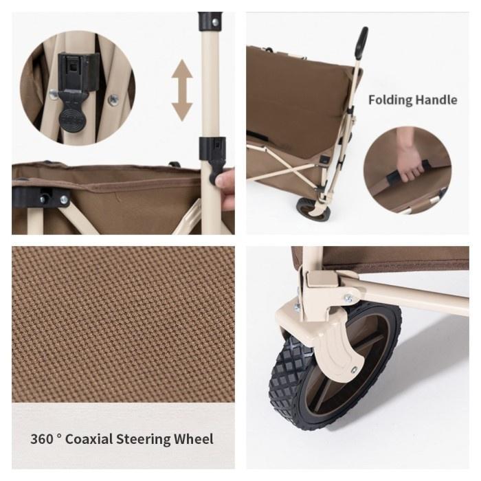 troli lipat NATUREHIKE TC02 NH20PJ005 folding trolley gerobak dorong