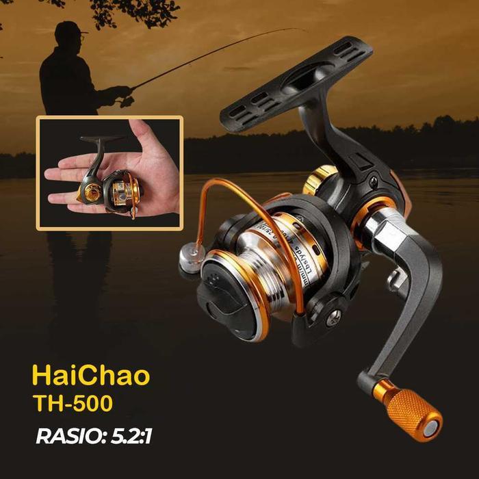 Exori - Reel Pancing Mini Spinning Metal Stainless Steel Fishing 5.2:1 Mini 500 100 200 800 Rel