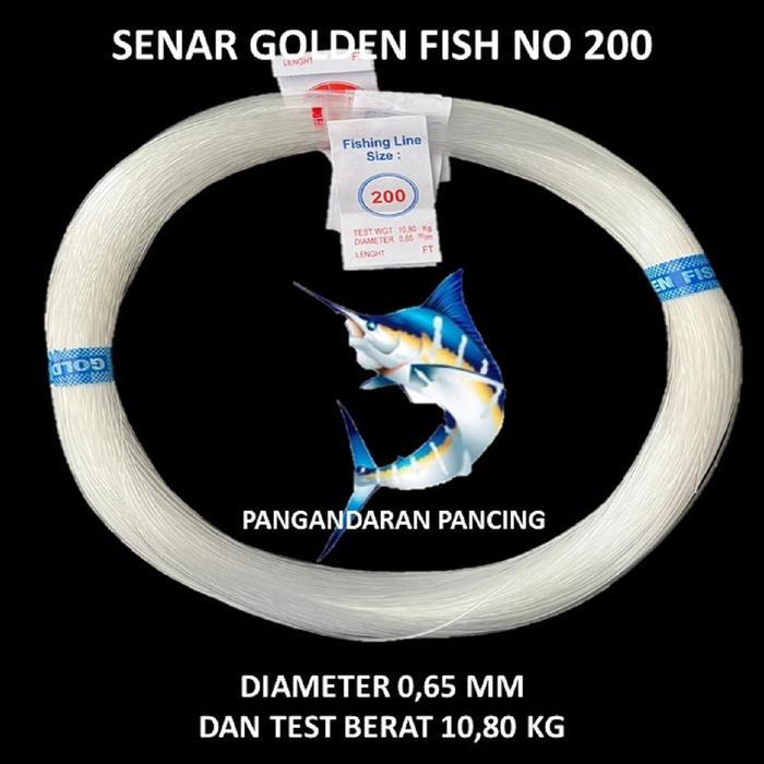 Senar Pancing Senar Bening Senar Jaring Golden Fish No 200