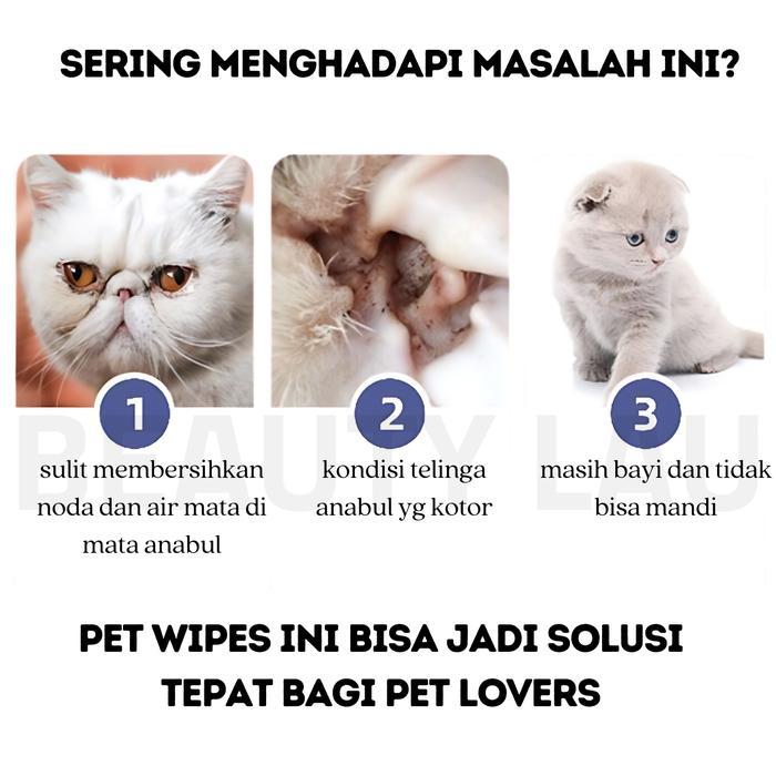 Terlaris Tisu Basah Kucing Anjing Untuk Mandi Pet Wipes Tissue Tisu Kucing Buat Mandi Tissu Basah
