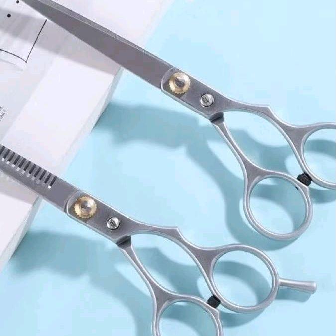 Gunting Rambut Sasak Stainless Steel Hairdressing / Gunting Potong Rambut Stainless Dan Gunting