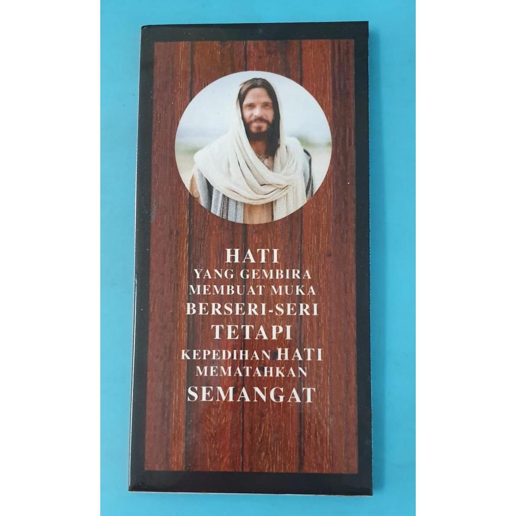 Hiasan/Dekorasi dinding quotes rohani ayat alkitab di keramik uk 15x30
