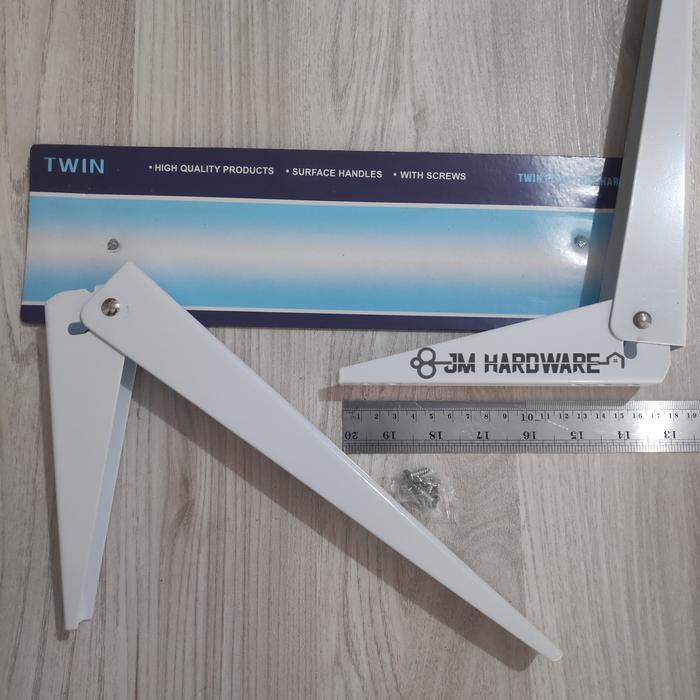 ENGSEL SIKU LIPAT ENGSEL MEJA BRAKET SIKU LIPAT FOLDING BRAKET 12"