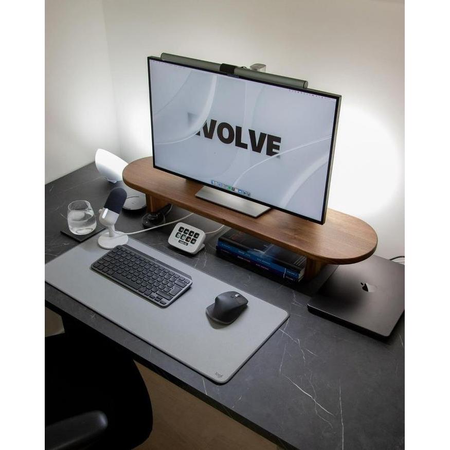TERBARU Stand rizer laptop dudukan custom 80x25 cm tinggi 15cm dudukan monitor gaming kantor
