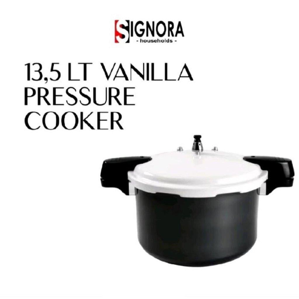 SIGNORA VANILLA PRESSURE COOKER 13,5L PANCI PRESTO ANTI LENGKET INDUCTION BOTTOM