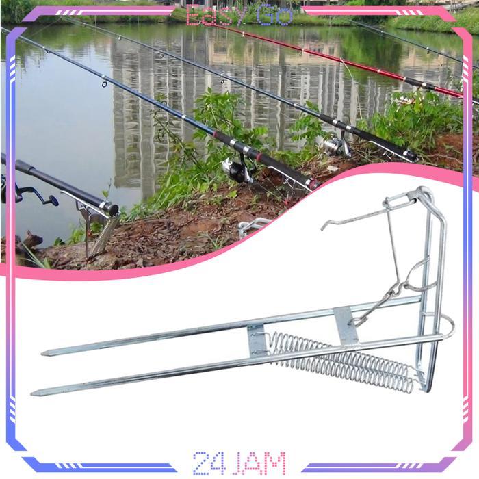 ASLI 1set Cagak Joran Pancing Otomatis Spring Lifting Dudukan Pancing Joran Bracket Joran Pancing