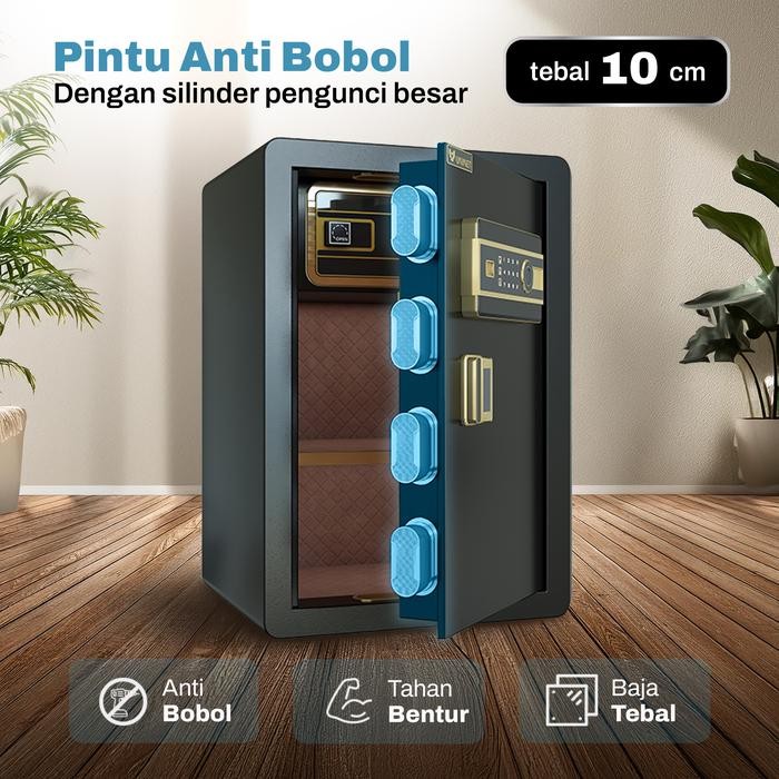 Brankas Digital Lock 100Cm Canggih - Brankas Besar Besi Tebal Kunci Pin Dan Fingerprint Promo 