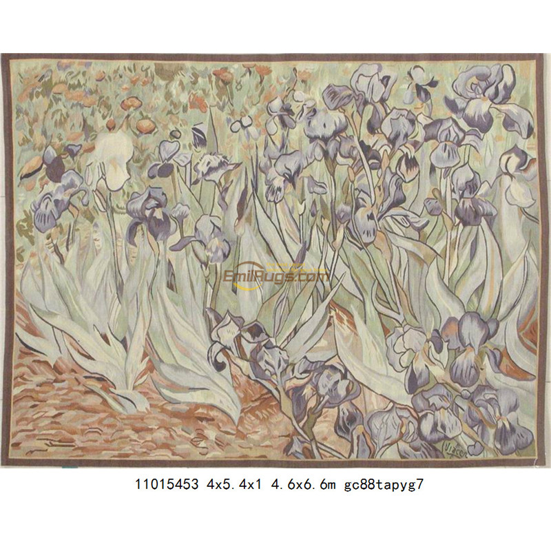 tapestry wool aubusson tapestry tapestry floral vintage tapestry knitted tapestry