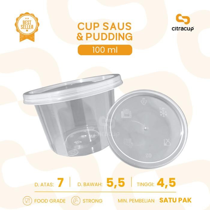 (Good) Cup Saos Plastik / Cup Pudding / Gelas Agar / Selai DM 100ml