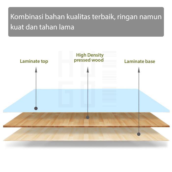 Hugo Meja Belajar Anak / Meja Laptop Portable / Meja Belajar Lipat Anak Tk Sd Serbaguna Besi Kayu