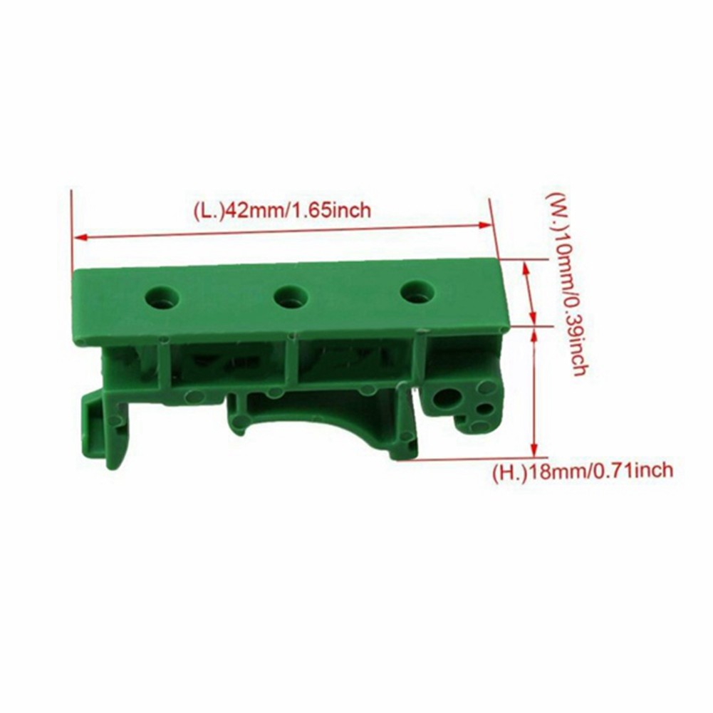 20Pcs DRG-01 PCB for DIN 35 Rail Mount Mounting Support Adapter Circuit Board Bracket Holder Carrier