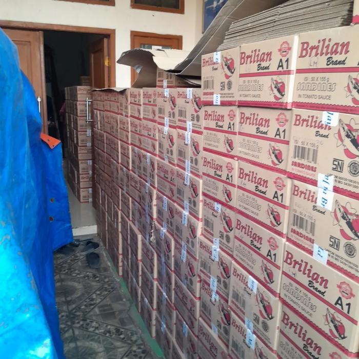 sarden brilian sauce tomat 155 gr satu karton isi 50 kaleng