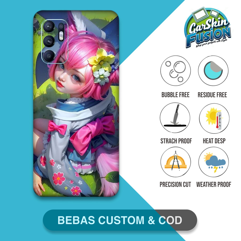 Garskin Skin Oppo Reno 6 4G motif Nana nana Anti-Scratch Protector Case | by Fusion Kode - yR5
