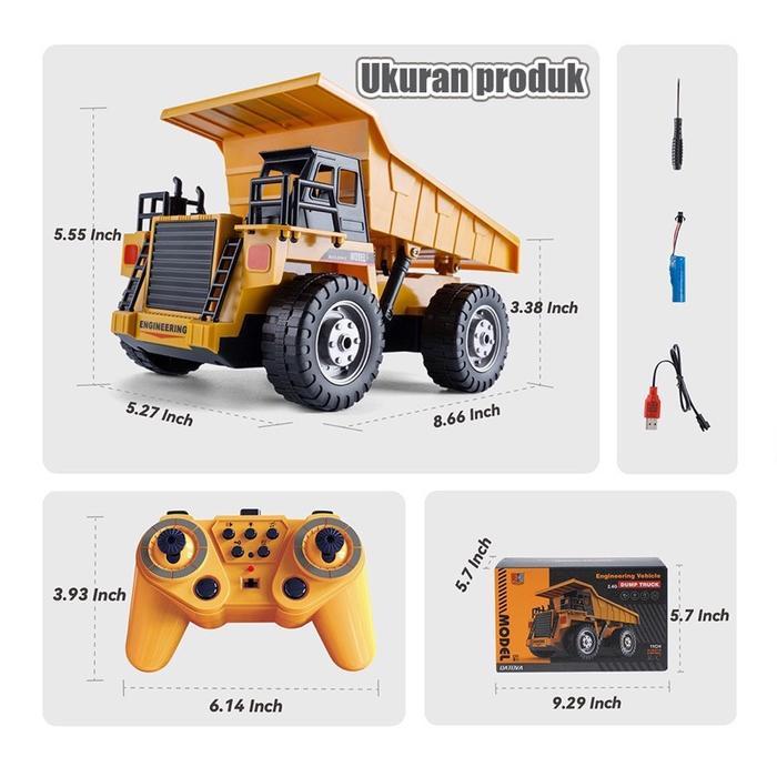 Remote Rc Truck Remote Control Dump Truck Truk Kontruksi Contruction Truk Pasir