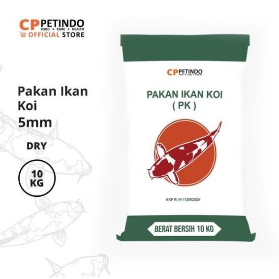 Pakan Ikan PK Hijau 5mm Pelet Ikan Koi 10 kg