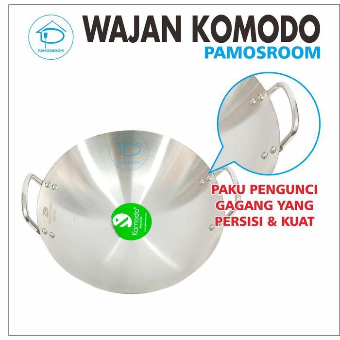 Komodo Kuali Wajan 40Cm Penggorengan Stainless Steel Diameter 40Cm