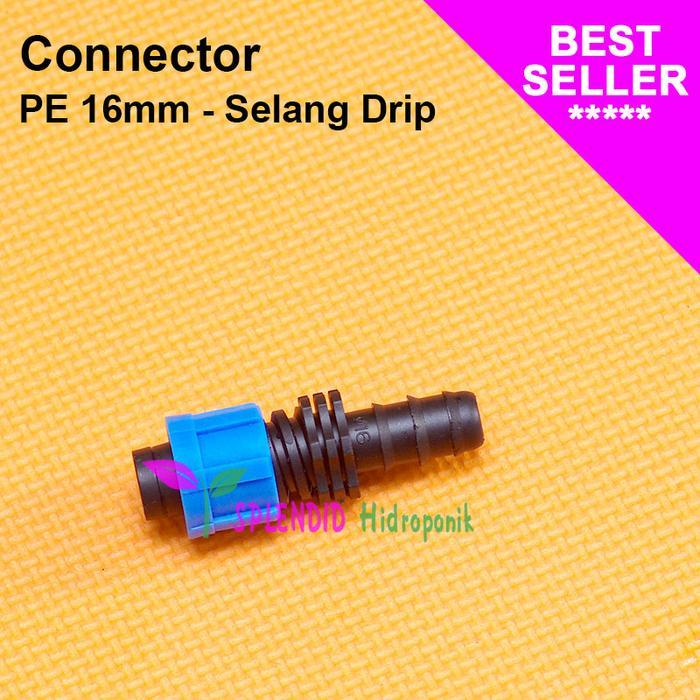 Connector Selang Drip / Tetes ke Selang PE 16mm