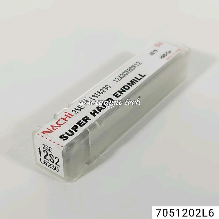 Nachi Endmill 12.0Mm Hss Co 2 Flute End Mill 12.0 Mm Mata Pisau Cutter Milling 12Mm Cobalt