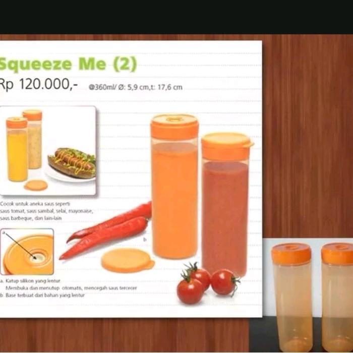wadah Kecap Wadah saossambal Tupperware Squeeze Me Lited edition