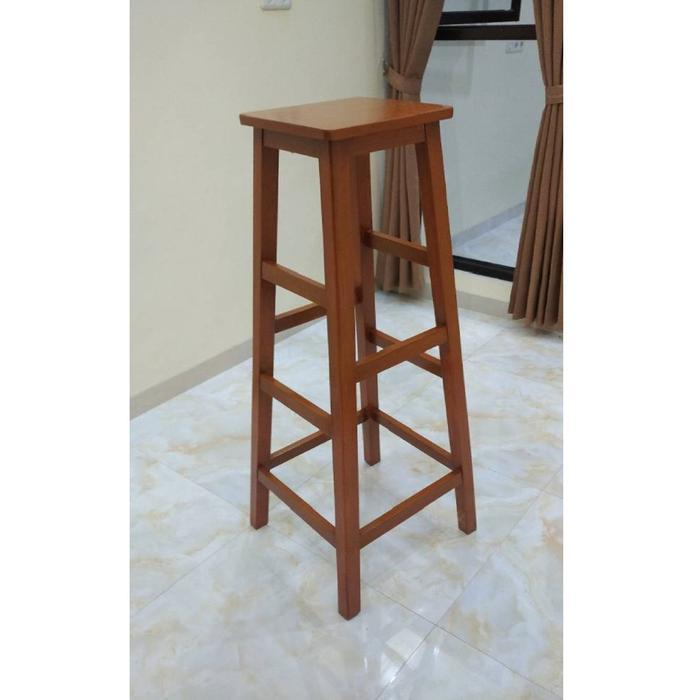 Bangku Tinggi 1 Meter/Kayu Mahoni Premium/Bangku Kayu/Bangku Murah/Bangku Cafe/Kursi Cafe Kayu Kursi