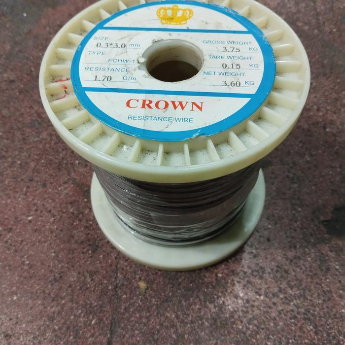 KAWAT NIKELIN PIPIH 0,3mm x 3mm lebar 3mm tebal 0.3mm