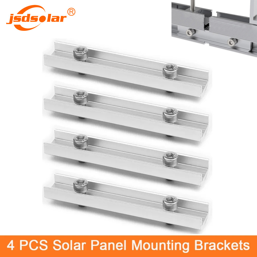 New Solar Panel Rail Splice Kit PV Rails Connector Solar Panel