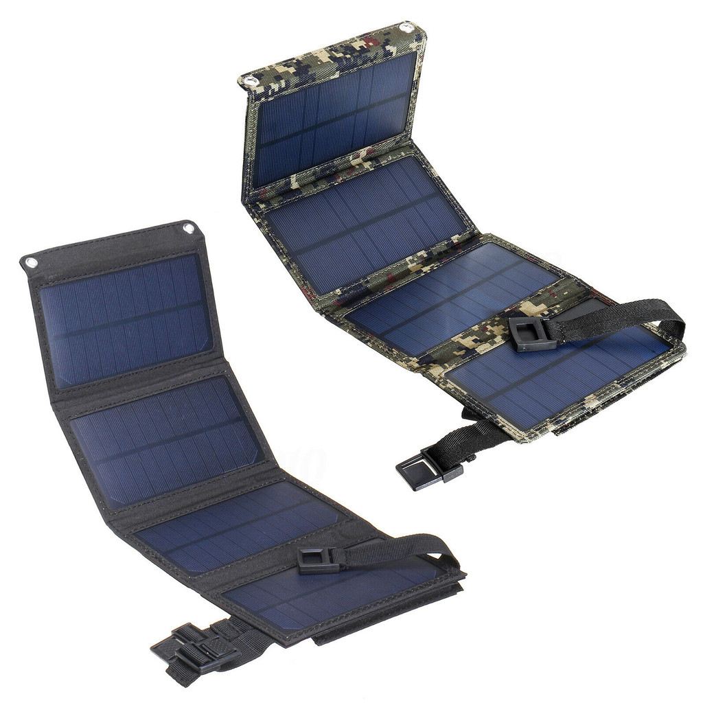 Waterproof 50W Foldable Solar Panel 5V USB Sunpower Solar Cell Bank