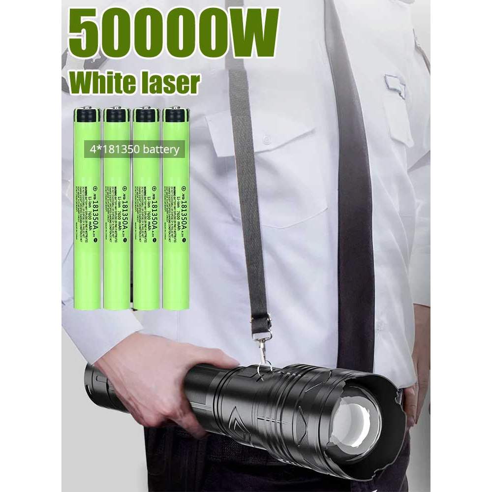 20000000LM Super Bright Tactical Flashlight 50000W GT60 Long Range Powerful LED Torch USB