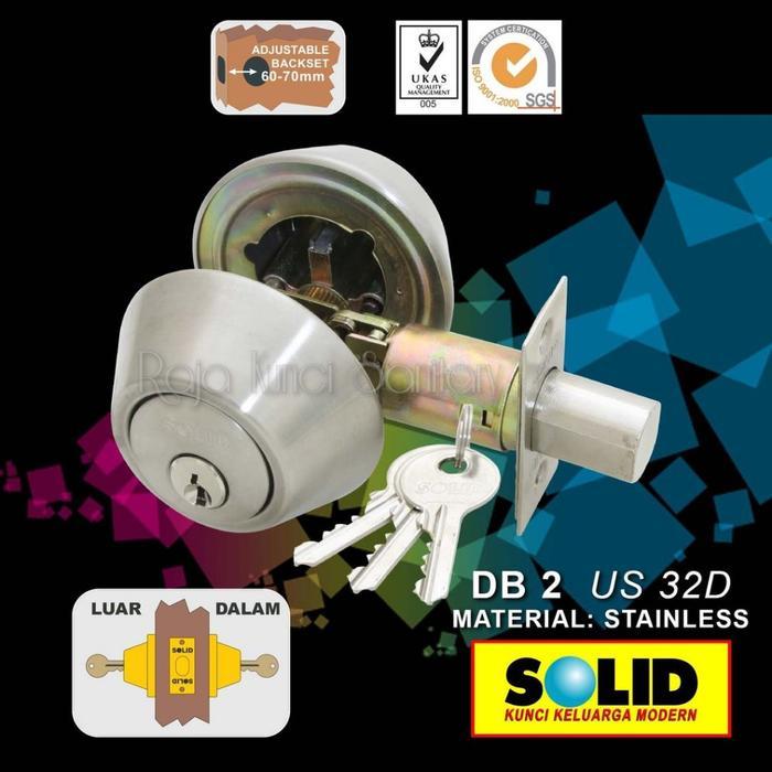 Sale Kunci Tambahan Solid Db 2 Sn/Deadbolt Solid Db2/Kunci Pintu Solid