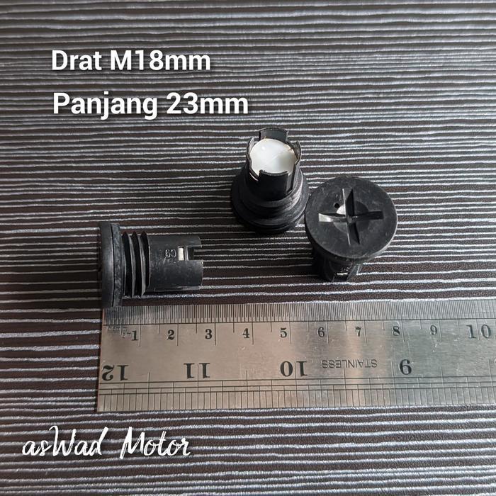 1pcs Baut Tutup Accu Mobil Drat 18mm x 23mm + Seal / Tutup Accu Besar Mobil / Tutup Aki Mobil / Baut