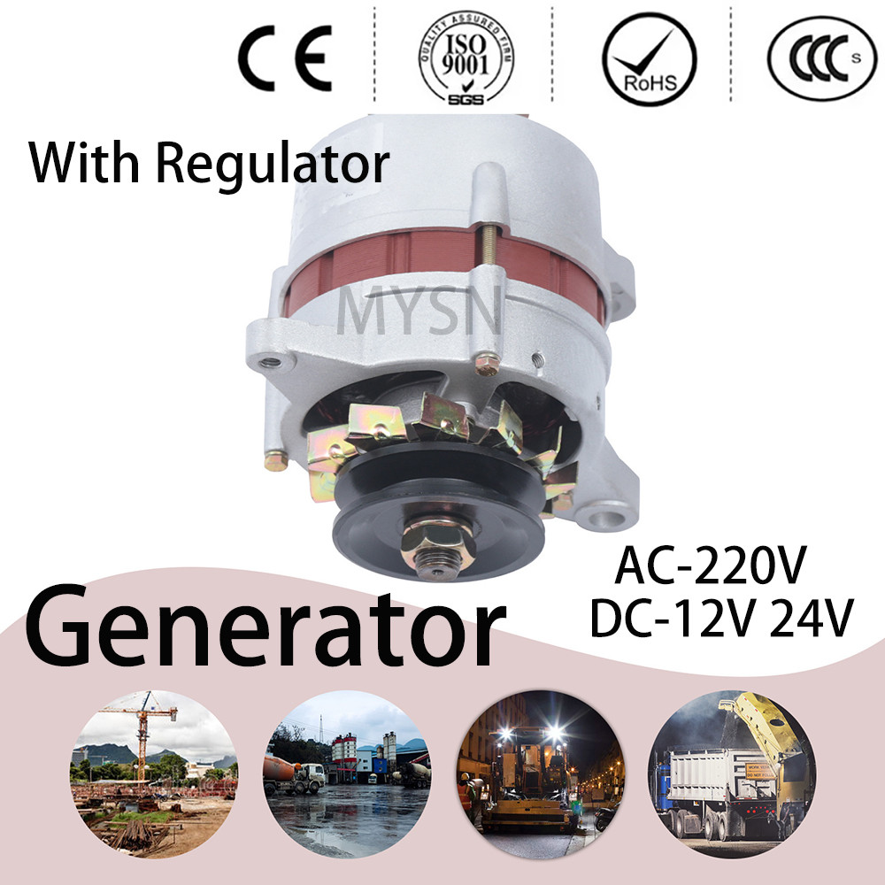 3000W Brushless Permanent Magnet Generator 12V 24V Pure Copper Dc Dynamo Portable Power Generator