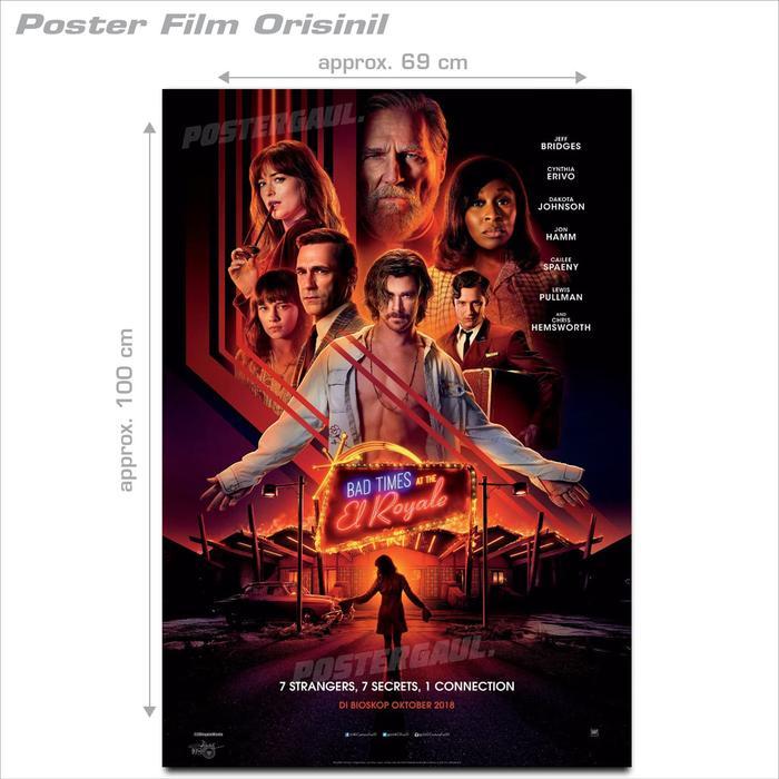 Poster Film Bad Times At The El Royale - Original Indonesian One Sheet Special