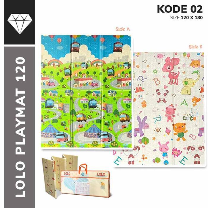 [CSI] Playmat / Matras Bayi LOLO dan YOYO 120x180/150X180/180X200 (1CM) - Full Collection.