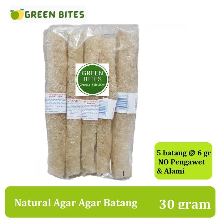 Natural Jelly - AA Agar Agar Batang/Kertas- alami 5 x 6 Gr