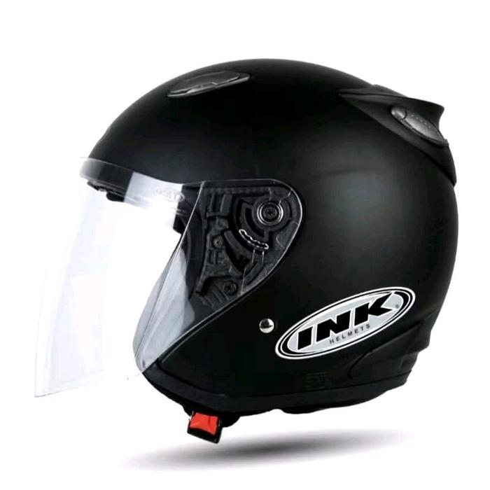 INK Helm INK Centro Putih Glossy Kualitas Desain Modern Fungsional Perlindungan Optimal Material Gra