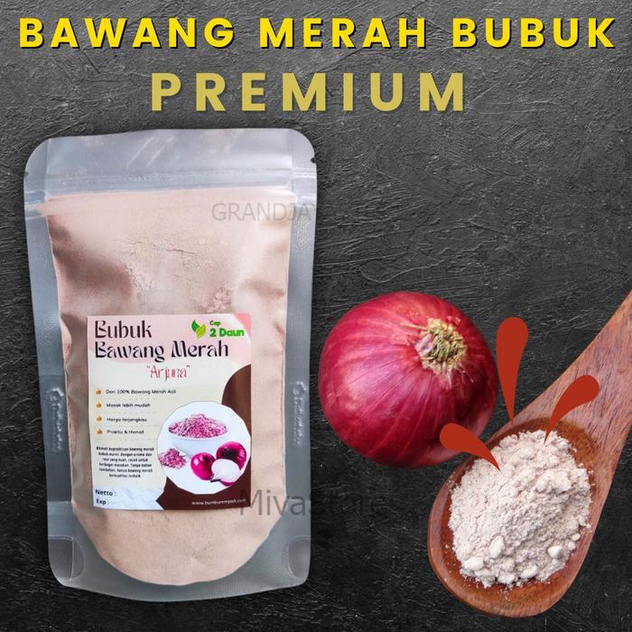 BAWANG MERAH BUBUK CAP DUA DAUN, KEMASAN 50G 100G - BAWANG MERAH BUBUK BUMBU REMPAH NUSANTARA