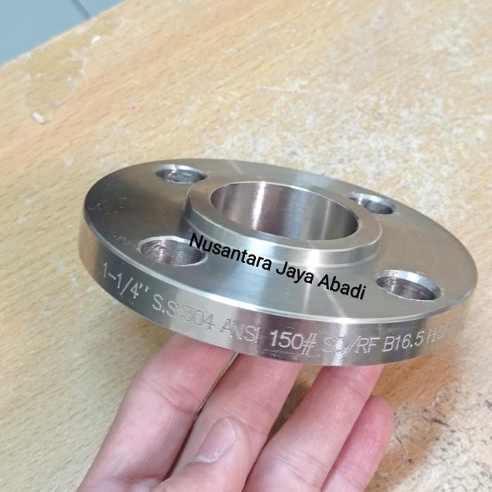 Flange Stainless Ss 304 Ansi 150 1 1/4 Inchi - Flange #150 Sorf Ss 304