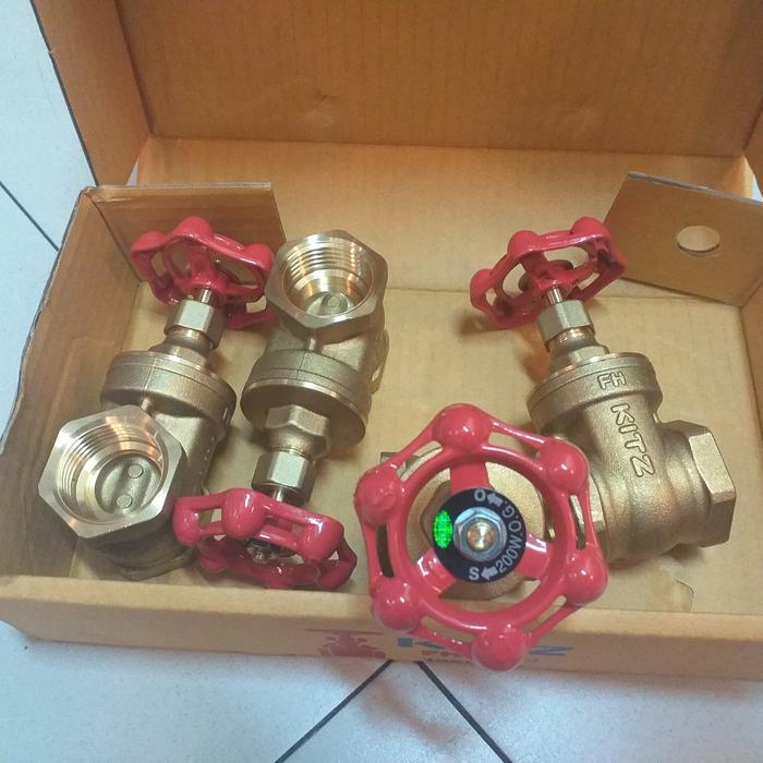 Gate Valve Kitz 1 1/4"(Inch) Gate Valve Kuningan Kitz 100% Original