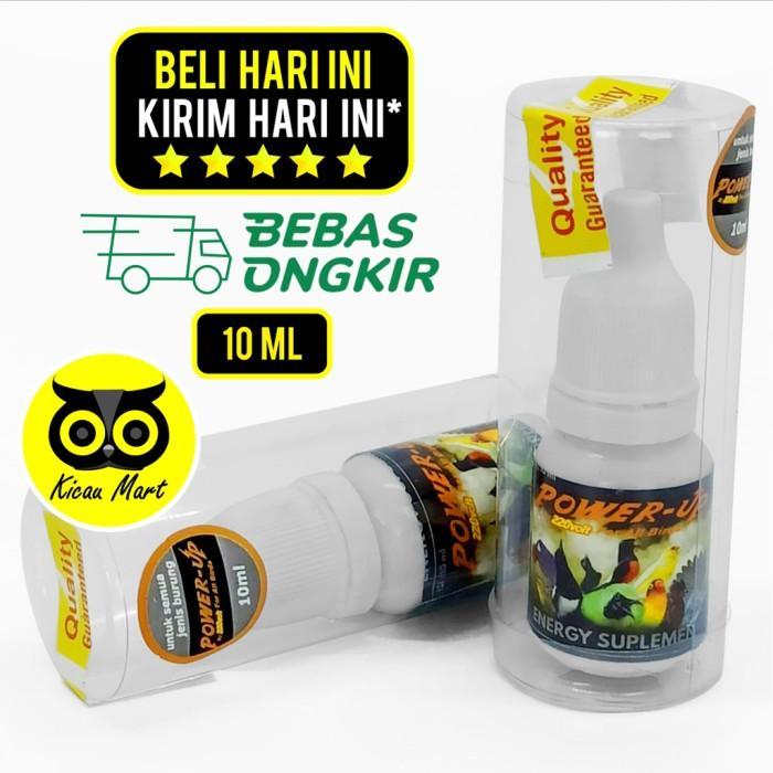DISKON KICAU MART VITAMIN SUPLEMEN PENGGACOR BURUNG MURAI KACER KENARI POWER UP 220 VOLT READY STOCK