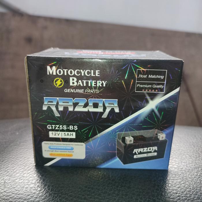 DISKON Aki Motor Accu Motor Razor GTZ5S-BS Murah 5 Ampere
