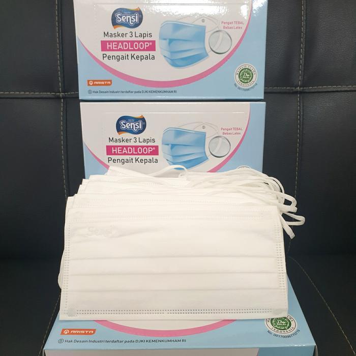Masker Sensi Headloop 40 Putih