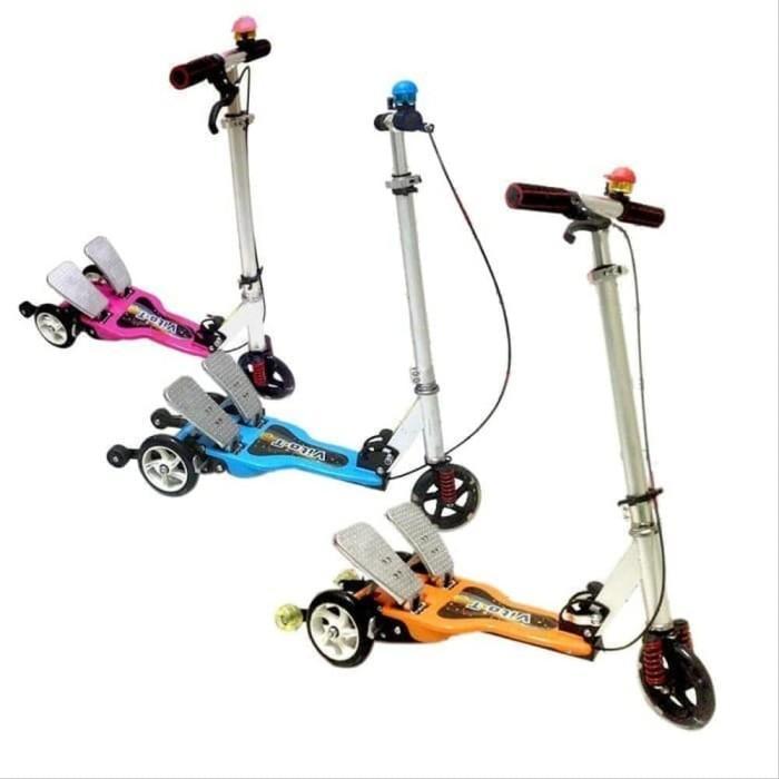 Bisa Grab Khusus Gosend Scooter Genjot Aloy Pedal Besi Vita-T Original