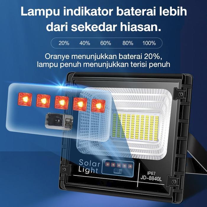 Lampu tenaga surya Lampu tenaga surya outdoor lampu sorot solar cell otomatis Lampu solar panel